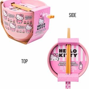 Hello kitty bowl with chopsticks